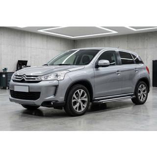 Боковые пороги Rainbow (2 шт., алюминий) Citroen C-4 Aircross 2012-2017 гг. фото 1