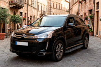 Citroen C-4 Aircross 2012-2017 гг. Боковые пороги Bosphorus Black (2 шт., алюминий) фото 1