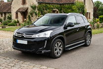 Citroen C-4 Aircross 2012-2017 гг. Боковые Подножки Maya V1 (2 шт., Алюминий) фото 1