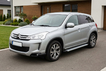 Citroen C-4 Aircross 2012-2017 гг. Боковые Подножки Maya V2 (2 шт., Алюминий) фото 1
