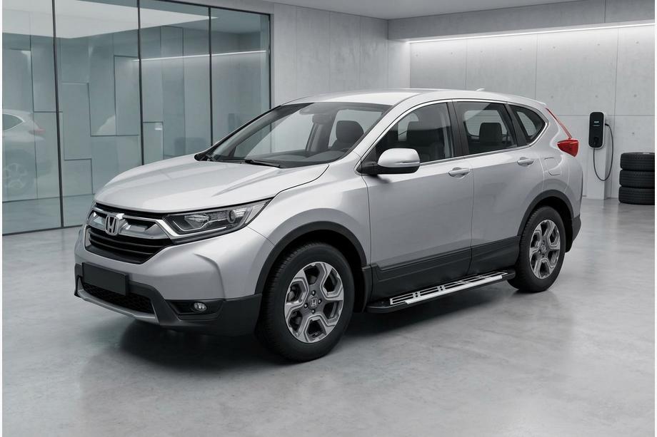 Honda CRV 2017-2022 гг. Боковые Подножки Sunrise (2 шт., Алюминий) Image