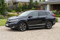 Honda CRV 2017-2022 гг. Боковые пороги Fullmond (2 шт., алюминий) фото 1
