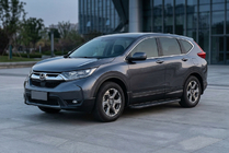 Honda CRV 2017-2022 гг. Боковые пороги Bosphorus Black (2 шт., алюминий) фото 1