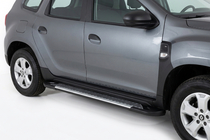 Dacia Duster 2018-2024 гг. Боковые Подножки Line (2 шт., Алюминий) фото 1