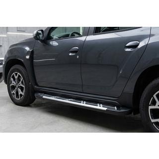 Боковые Подножки Sunrise (2 шт., Алюминий) Dacia Duster 2018-2024 гг. фото 1
