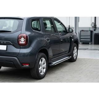 Боковые Подножки Rainbow (2 шт., Алюминий) Dacia Duster 2018-2024 гг. фото 1