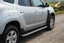 Dacia Duster 2018-2024 гг. Боковые Подножки Maydos V1 (2 шт., Алюминий) фото 1