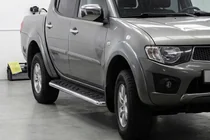 Fiat Fullback 2016- гг. Боковые Подножки Maydos V1 (2 шт., Алюминий и Нержавейка) фото 1