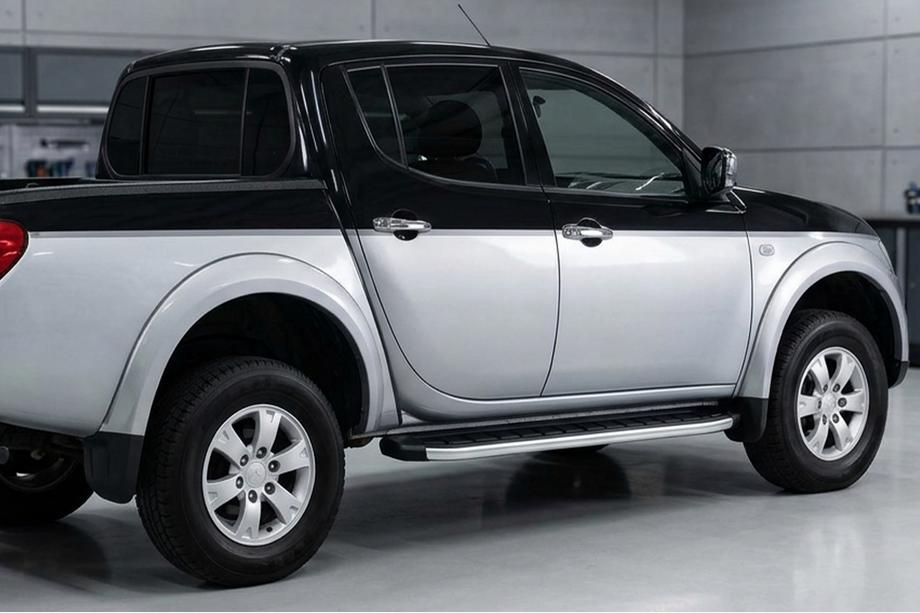 Fiat Fullback 2016- гг. Боковые Подножки Fullmond (2 шт., Алюминий) Image