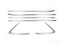 Нижние молдинги окон нержавейка (6 шт) фото 2