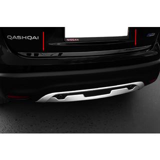 Накладка на багажник Черный Хром (нерж сталь) Nissan Qashqai 2014-2021 гг. фото 1