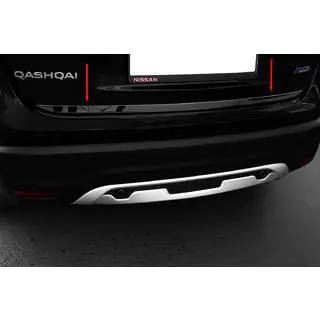 Накладка на багажник Черный Хром (нерж сталь) Nissan Qashqai 2014-2021 гг. фото 1