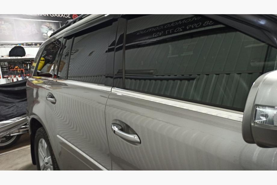 Mercedes GL class X164 2006-2012 гг. Нижние молдинги окон нержавейка (6 шт) Фото 6