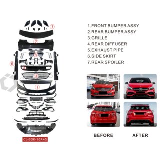 Комплект обвеса (A45 AMG) Mercedes A-сlass W176 2012-2018 гг. фото 3