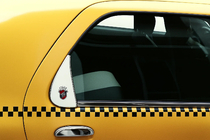 Fiat Albea 2002-2012 гг. Хромированная Треугольная Накладка на Стекло (Нержавейка) фото 2