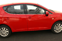 Seat Ibiza 2010-2017 гг. Окантовка окон нержавейка фото 1