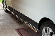Opel Vivaro 2015-2019 гг. Боковые трубы (2 шт., нержавейка) фото 5