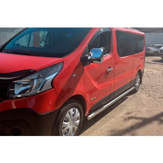 Боковые трубы (2 шт., нержавейка) Fiat Talento 2016- гг. фото 3