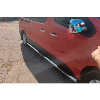 Боковые трубы (2 шт., нержавейка) Fiat Talento 2016- гг. фото 4