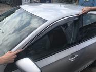 Skoda Rapid 2012-2019 гг. Ветровики с хромированным молдингом SD (4 шт, Niken) фото 4