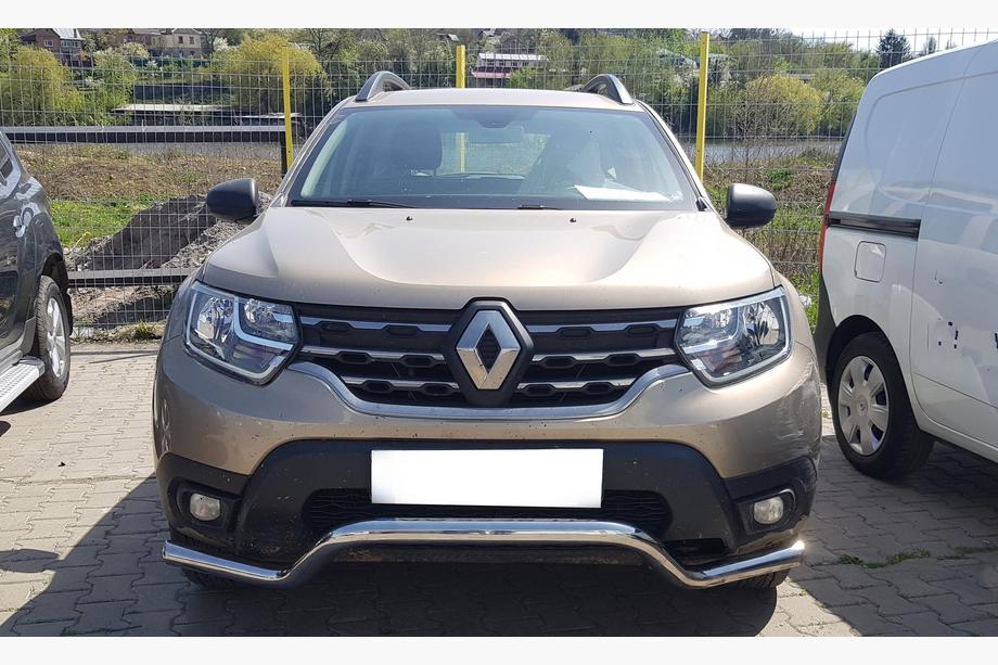 Renault Duster 2008–2017 гг. Передняя защита ST012 (нержавейка) Image