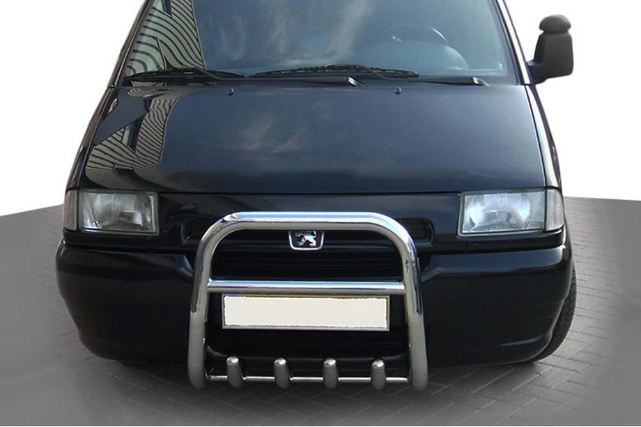 Fiat Scudo 1996-2007 гг. Кенгурятник QT006 (нержавейка) Image