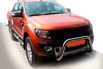 Ford Ranger 2011–2022 гг. Передняя защита WT005 (нержавейка) фото 1