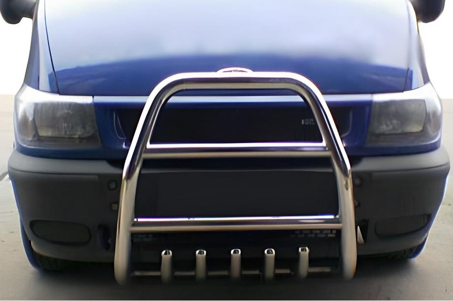 Ford Transit 2000–2014 гг. Кенгурятник QT007 (2000-2006, Нержавейка) Image