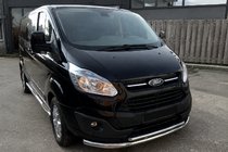 Ford Custom 2013-2022 гг. Передняя защита ST014 (нержавейка) 60/60 мм фото 1
