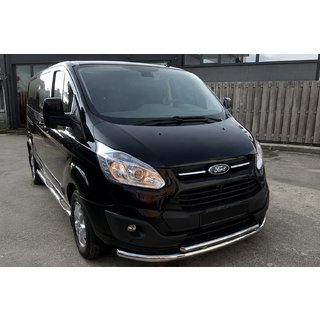 Передняя защита ST014 (нержавейка) Ford Custom 2013-2022 гг.