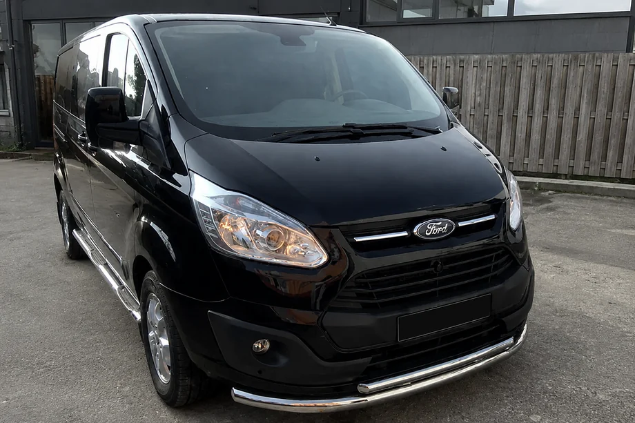 Ford Custom 2013-2022 гг. Передняя защита ST014 (нержавейка) Image