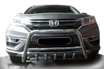 Honda CRV 2017-2022 гг. Передняя защита WT003 (2016-2019, Нержавейка) фото 1
