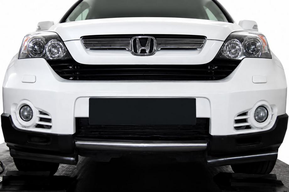 Honda CRV 2007-2011 гг. Передняя защита ST017 (нержавейка) Image