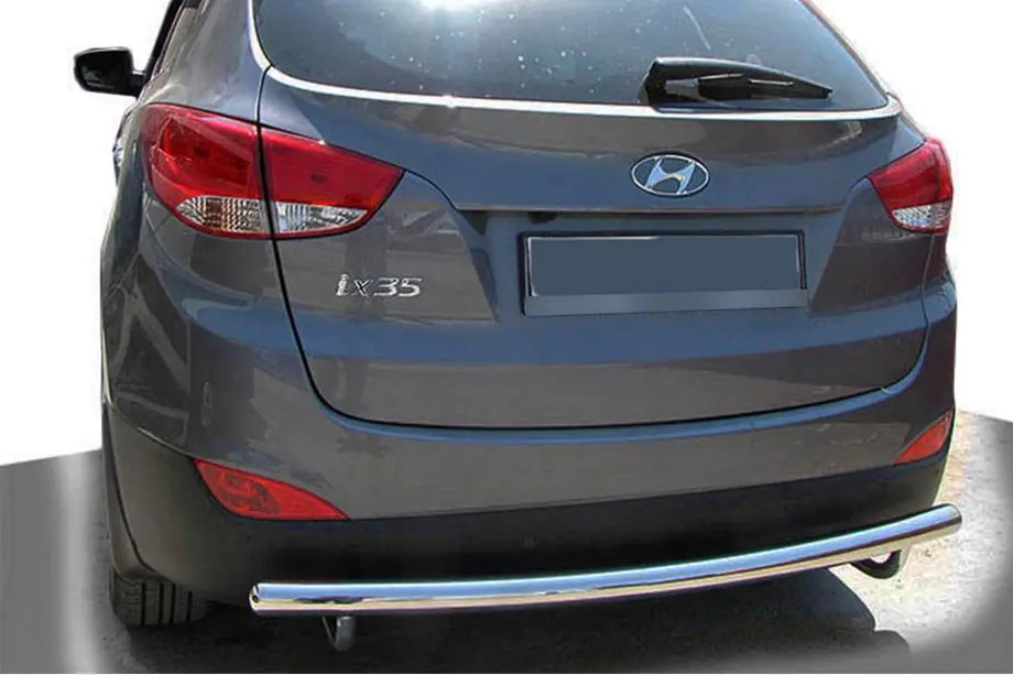 Hyundai IX-35 2010-2015 гг. Задняя Защита AK002 (Нержавейка) Фото 1