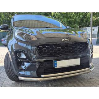 Передняя защита ST014 (нержавейка) Kia Sportage 2015-2021 гг. фото 1