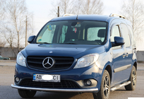 Mercedes Citan 2013-2021 гг. Передняя защита ST008 (нержавейка) фото 2