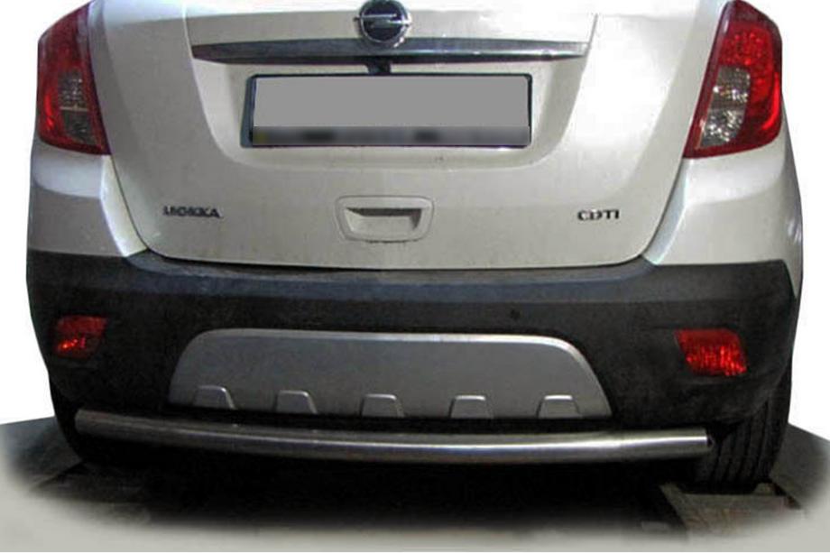 Opel Mokka 2012-2021 гг. Задняя защита AK002 (нерж. сталь) Фото 1
