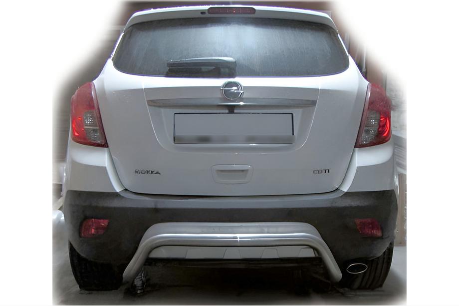 Opel Antara 2006-2017 гг. Задняя дуга AK007-2 (нерж. сталь) Image