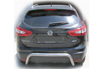 Nissan Qashqai 2014-2021 гг. Задняя дуга AK007-2 (нержавейка) фото 2