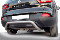 Renault Kadjar 2015-2022 гг. Задняя защита AK007 (нержавейка) фото 1