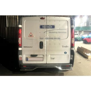 Задняя защита AK006 (нержавейка) Opel Vivaro 2001–2015 гг. фото 2