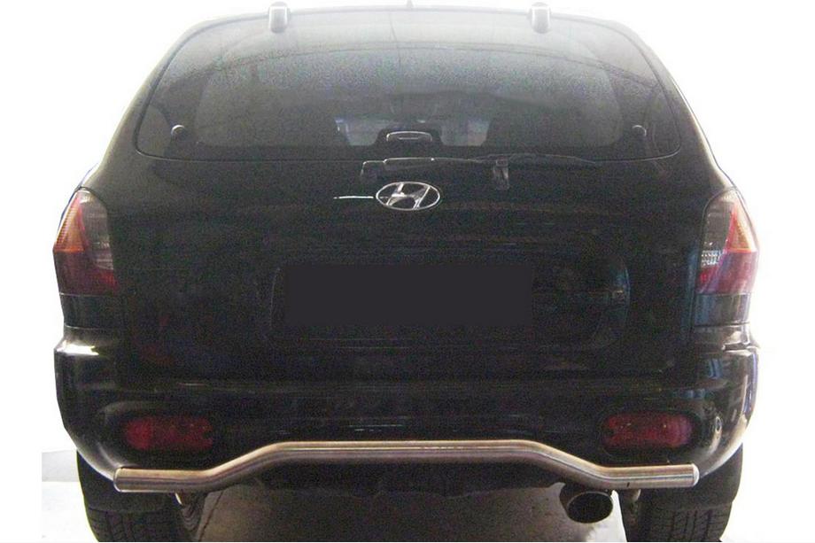 Hyundai Santa Fe 1 2000-2006 гг. Задняя дуга AK004 (нержавейка) Фото 1