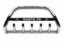 Hyundai Santa Fe 2 2006-2012 гг. Кенгурятник WT004 (нержавейка) фото 4