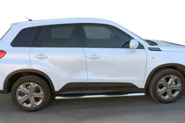 Suzuki Vitara 2015- гг. Боковые трубы (2 шт., нержавейка) фото 1