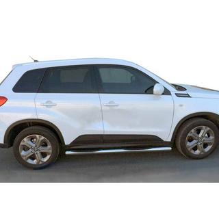 Боковые трубы (2 шт., нержавейка) Suzuki Vitara 2015- гг.