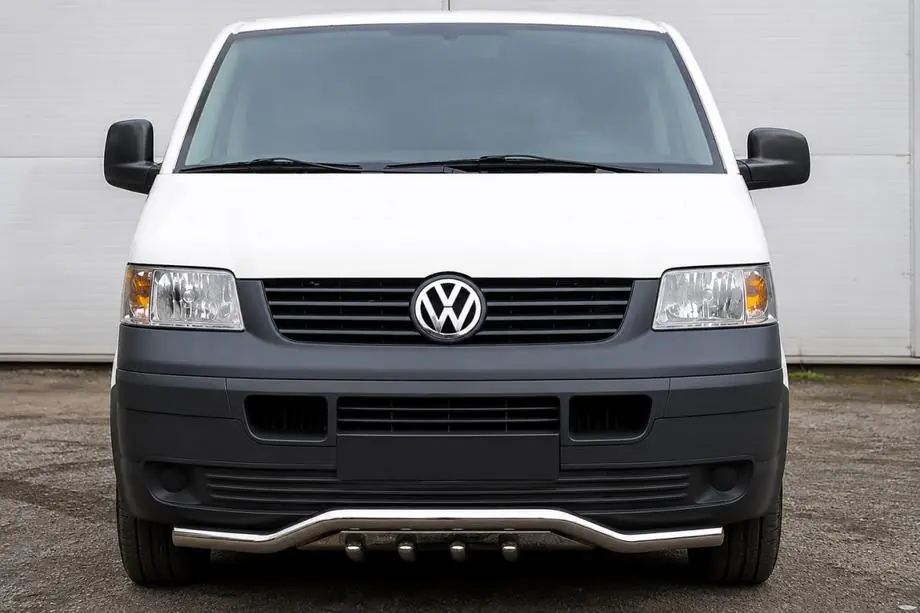 Volkswagen T5 Transporter 2003-2010 гг. Передняя защита Wave-Grill ST007-1 (нержавейка) Фото 1