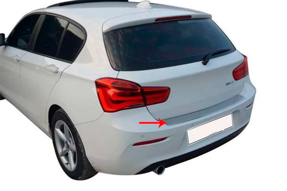 BMW 1 серия F20/F21 2011-2019 гг. Накладка на задний бампер OmsaLine (для F20, нержавейка) Фото 3