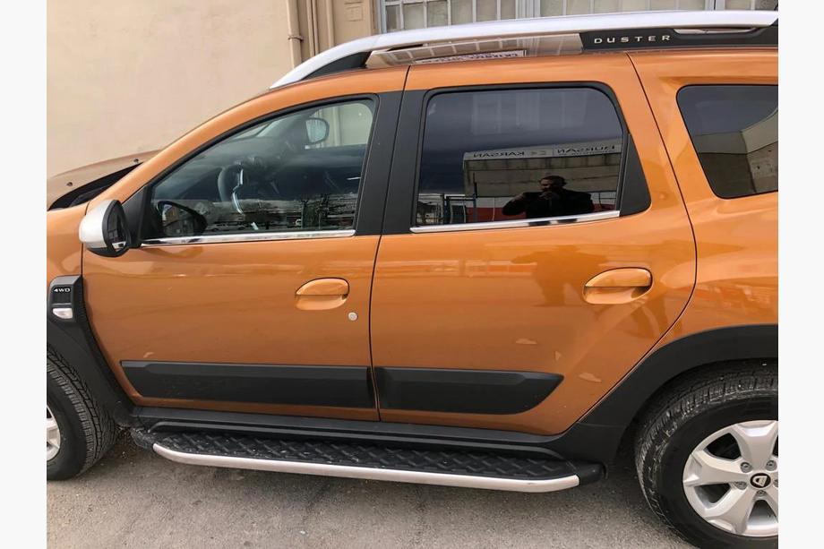 Dacia Duster 2018-2024 гг. Нижние молдинги окон нержавейка (4 шт) Фото 4