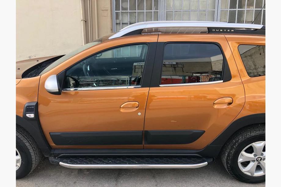 Dacia Duster 2018-2024 гг. Нижние молдинги окон нержавейка (4 шт) Фото 3