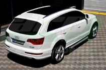 Audi Q7 2005-2015 гг. Боковые пороги Allmond Grey (2 шт., алюминий) фото 4